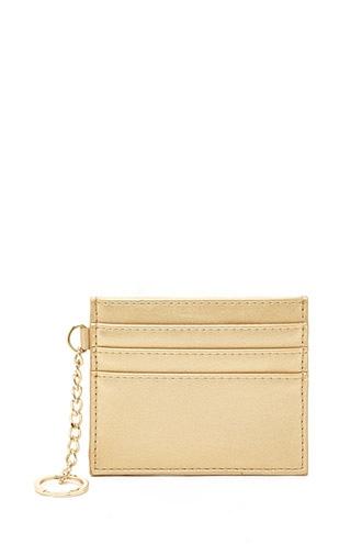 Forever21 Gold Card Slot Coin Purse
