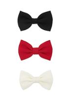 Forever21 Solid Bow Hair Clip Set
