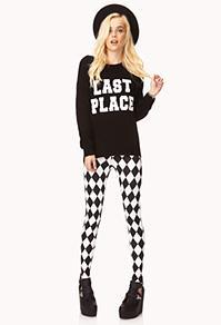 Forever21 Mod Checkered Leggings
