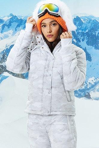 Forever21 Active Camo Puffer Jacket