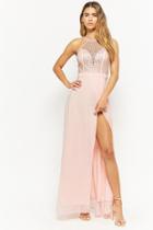 Forever21 Beaded High-neck Gown