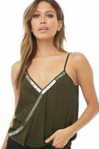 Forever21 Metal Bar & Bead Cami Top