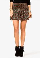 Forever21 Floral Print Tiered Skirt