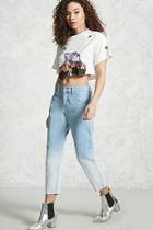 Forever21 Ombre Cropped Jeans