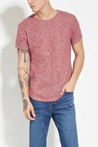 21 Men Men's  Red Marled French Terry Tee
