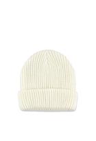 Forever21 Ribbed Fold-over Beanie (cream)