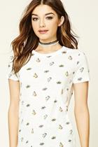 Forever21 Women's  Spaceship Graphic Tee
