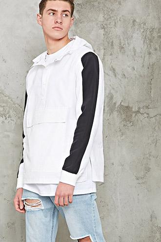 Forever21 Contrast Hooded Anorak