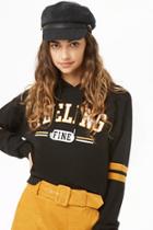 Forever21 Feeling Fine Graphic Hoodie