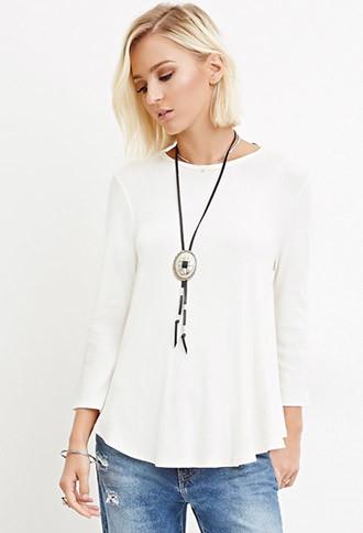 Forever21 Ribbed Knit Trapeze Top