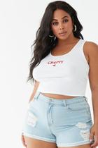 Forever21 Plus Size Cherry Graphic Crop Top
