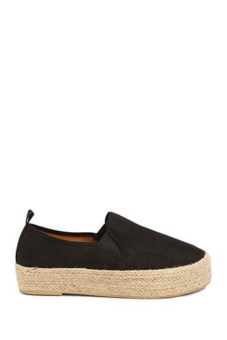 Forever21 Faux Suede Espadrille Flats