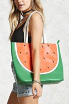 Forever21 Watermelon Faux Leather Tote
