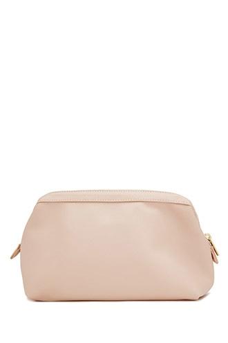 Forever21 Blush Faux Leather Makeup Bag