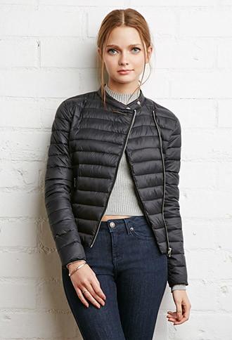 Forever21 Asymmetrical Puffer Jacket