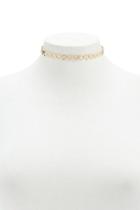 Forever21 Heart Cutout Choker Necklace