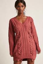 Forever21 Cable Knit Mini Sweater Dress