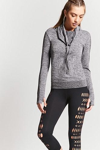 Forever21 Active Geo Cutout Capri Leggings