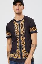 Forever21 Baroque & Chain Graphic Tee