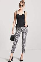 Forever21 High-rise Gingham Pants