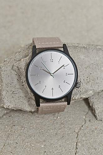 Forever21 Men Canvas Matte Watch