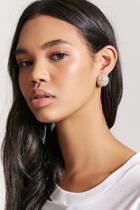 Forever21 Large Pave Stud Earrings