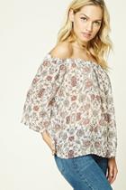 Love21 Women's  Contemporary Flowy Floral Top