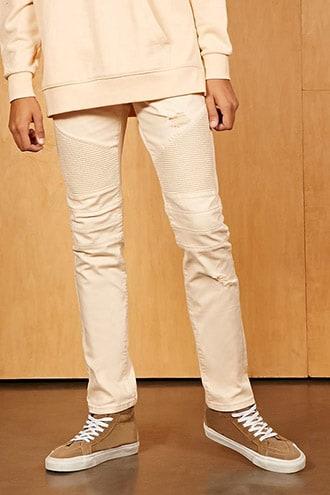 Forever21 Reason Distressed Moto Jeans