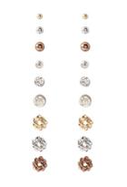 Forever21 Knotted Stud Set (gold/silver)