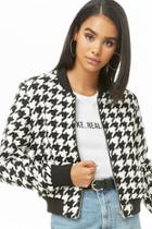 Forever21 Houndstooth Bomber Jacket