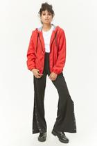 Forever21 Hooded Zip Front Windbreaker