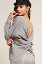 Forever21 Ribbed Twist-back Sweater