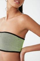 Forever21 Neon Mesh Bandeau Top