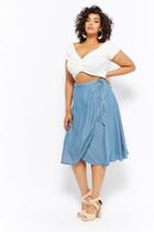Forever21 Plus Size Chambray Wrap Skirt