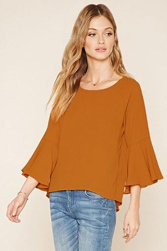 Love21 Women's  Ginger Contemporary Slit-back Top