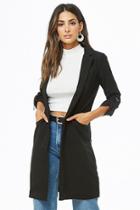 Forever21 Roll-tab Open-front Blazer