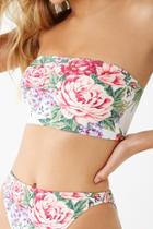 Forever21 Floral Bandeau Bikini Top