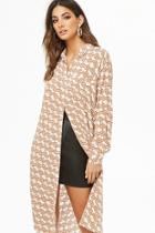 Forever21 Chain Print Longline Shirt