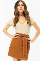 Forever21 High-waist Denim Mini Skirt