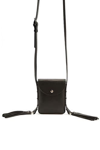 Forever21 Tassled-strap Faux Leather Crossbody