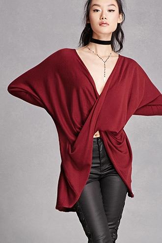 Forever21 Rehab Surplice Dolman Tunic