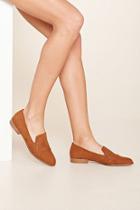 Forever21 Women's  Tan Faux Suede Loafers
