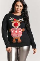 Forever21 Plus Size Reindeer Sweater