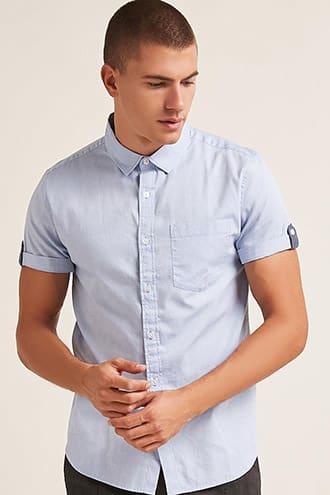 Forever21 Classic Textured Pocket Shirt