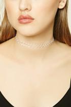 Forever21 Clear Multicolored Tattoo Choker