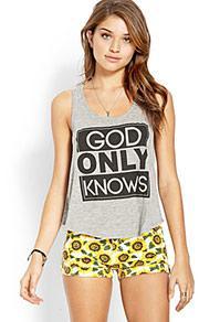Forever21 God Only Knows Tank