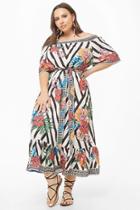 Forever21 Plus Size Off-the-shoulder Floral Print Dress