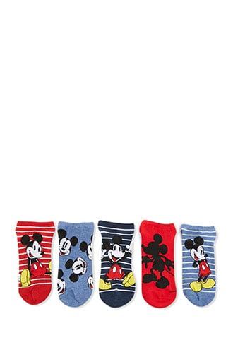 Forever21 Mickey Mouse Graphic Ankle Socks  5 Pack