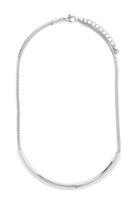 Forever21 Silver Bar Pendant Necklace