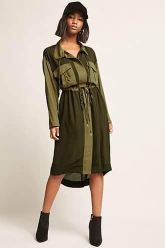 Forever21 Longline Contrast Jacket